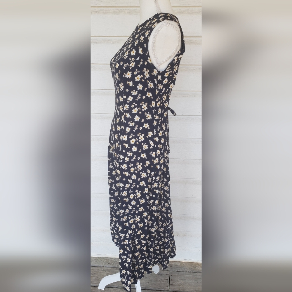 90s Classic Rayon Flower Maxi Dress!!! - image 7